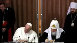 declarația comună a papei francisc