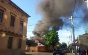 incendiu în centrul vechi
