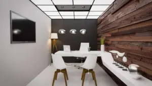 office în interiorul unui magazin