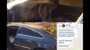 mașina cu care denunțătorul supravegheat