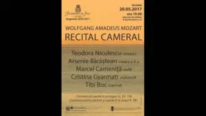 medalion wolfgang amadeus mozart într-un