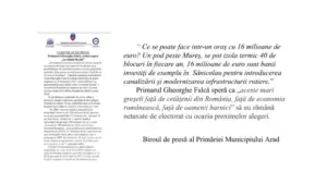 Cineva a încurcat rău de tot borcanele: presa primăriei arad a devenit exclusiv biroul electoral al primarului... Sau virgula dintre subiect și predicat 27 713650ae 3997 4bdf bdc5 2a3604e73a72