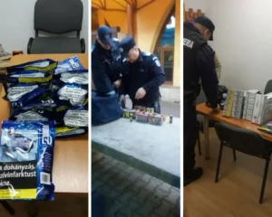 țigări de contrabandă și materiale