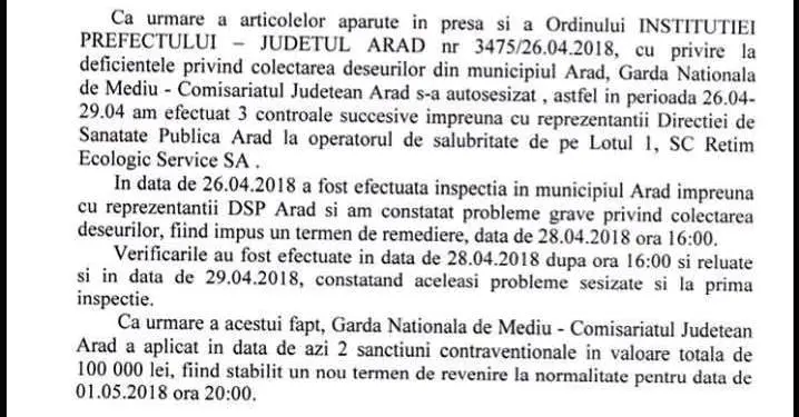 garda de mediu arad