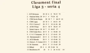 final de sezon în liga