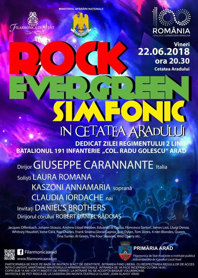 Spectacolul „Rock simfonic în Cetatea Aradului”, probabil cel mai de succes produs al Filarmonicii, se ascultă gratis