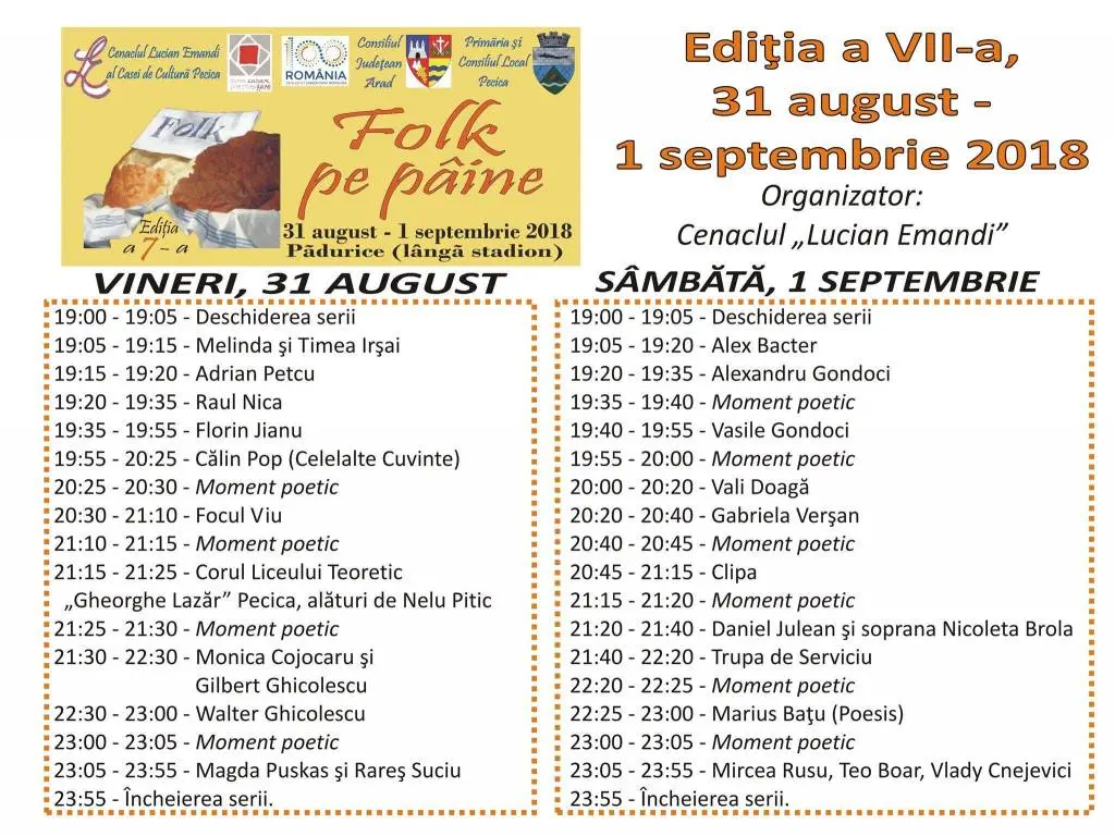 „Folkul pe pâine” de la Pecica dospește pentru a șaptea oară în acest weekend dintre două anotimpuri
