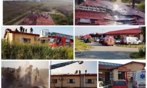 a luat foc acoperișul unei