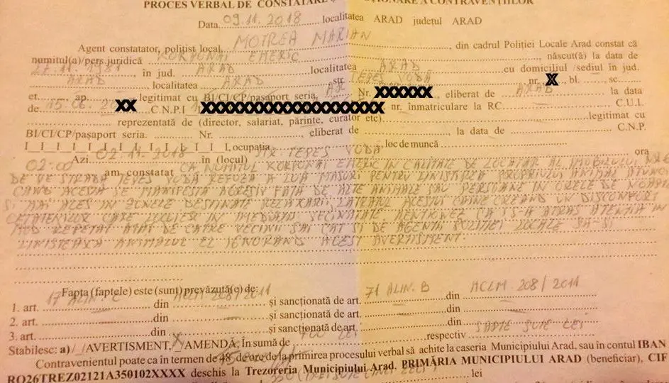 [ACTUALIZARE] Arădeanul care a fost amendat pentru că îi lătra CÂINELE la lună A CÂȘTIGAT procesul cu POLIȚIA LOCALĂ