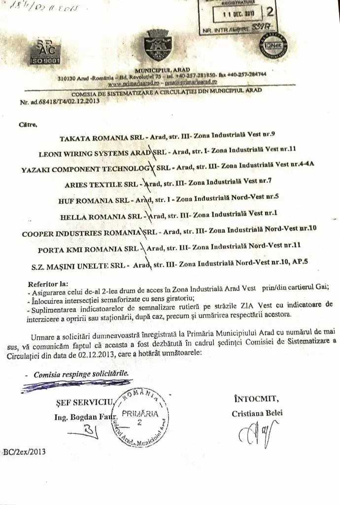 FALCĂ s-a ales cu o SCRISOARE DESCHISĂ DURĂ după ce și-a bătut, efectiv, joc de doleanțele investitorilor și muncitorilor din ZONA Industrială VEST