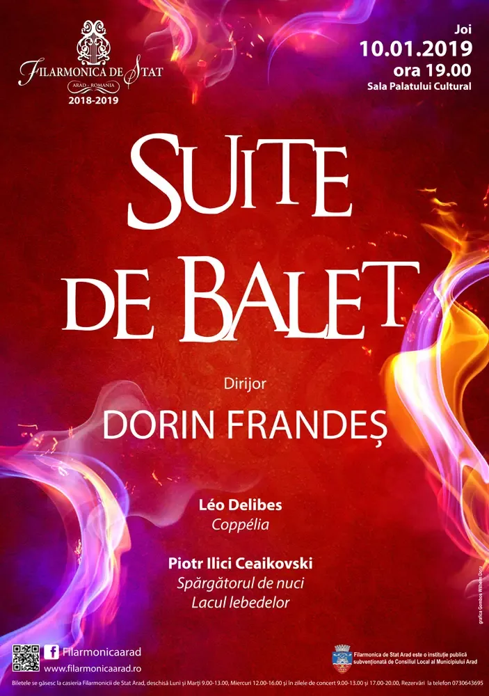 [JOI LA FILARMONICĂ] Suitele de orchestră ale unor partituri de balet pot fi savurate în interpretarea orchestrei simfonice arădene, dirijată de Dorin Frandeș