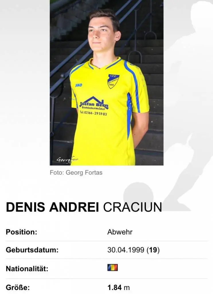 Denis Căciun, un mijlocaș defensiv care a evoluat în Germania este în probe la UTA