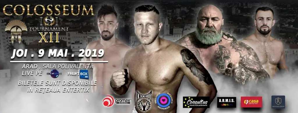 COLOSSEUM Tournament XII adună JOI, la Sala Polivalentă, „crema” KICK-BOX-ului românesc. GALA îi are ca invitați de ONOARE pe Remy Bonjasky, Peter Aerts, Peter Vondracek și Daniel Ghiță
