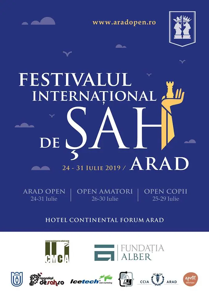 Șahiști din 19 țări la Ediția a XII-a a Turneului ARAD OPEN