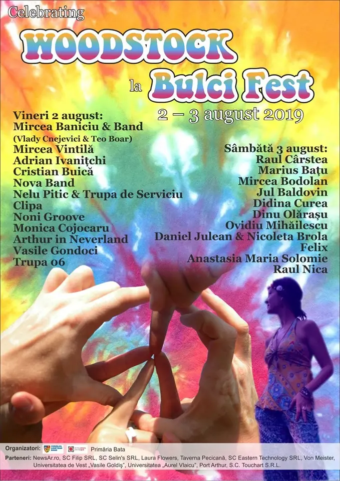Festivalul de la BULCI - în siajul jubileului WOODSTOCK. Hai că două zile de FLOWER-POWER meriți și tu...
