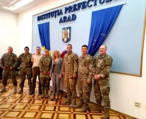 o delegație militară româno-americană -