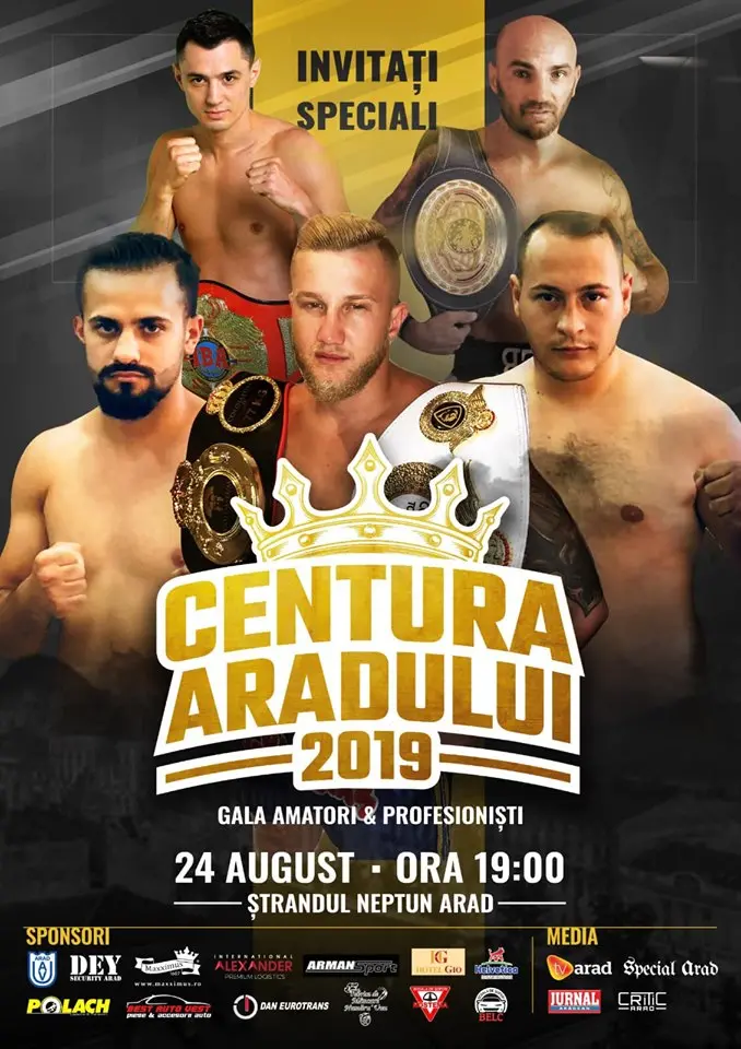 Ediția din 2019 a CENTURII ARADULUI la BOX se va ridica la un ALT NIVEL. Biletele sunt puse în vânzare, iar ÎNCASĂRILE rezultate vor fi DONATE unui băiețel care trece printr-o dramă sfâșietoare... [FOTO / VIDEO]