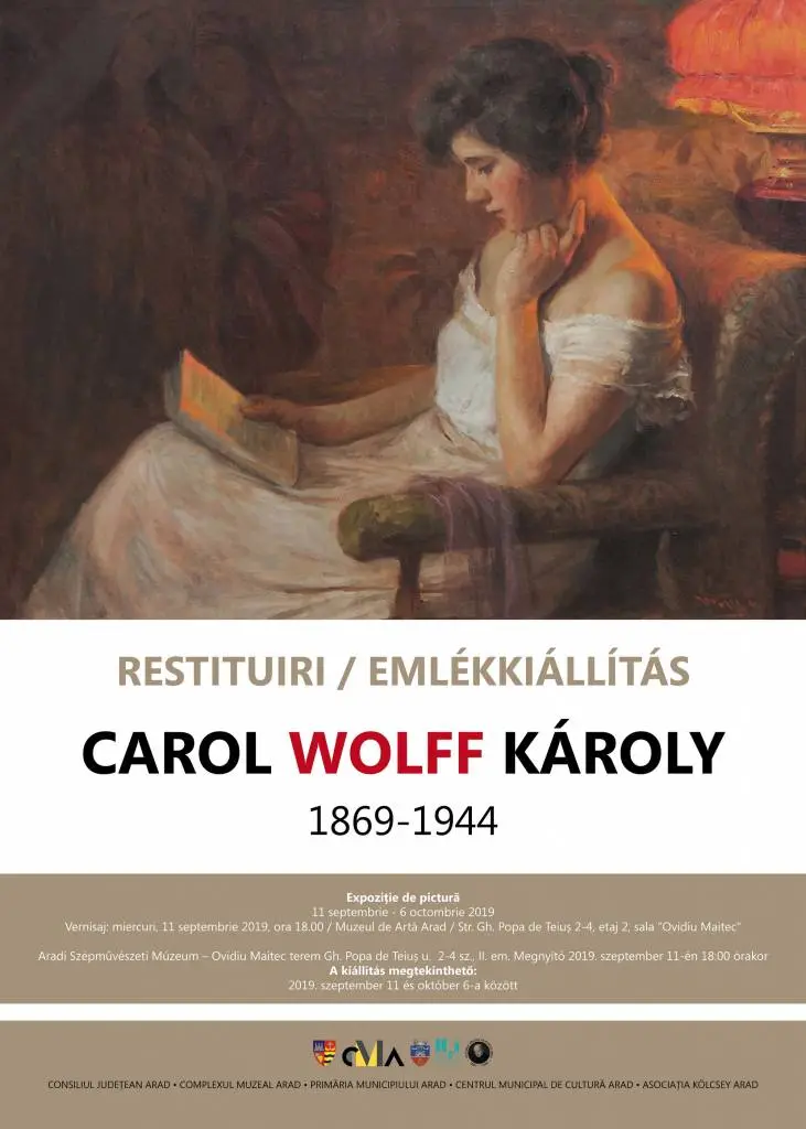 Muzeul de Artă vernisează expoziția „Carol WOLFF - restituiri”, cuprinzând lucrările celui mai cunoscut portretist al personalităților implicate în Unirea de la 1918