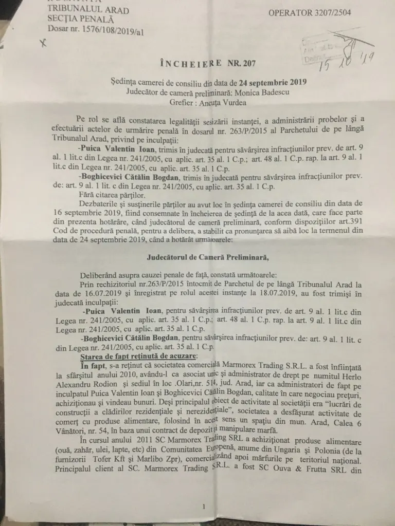 [ACTUALIZARE 13] Curtea de Apel Timișoara a desființat „nevinovăția” fostului ofițer SRI Cătălin Boghicevici și l-a CONDAMNAT pentru EVAZIUNE FISCALĂ!