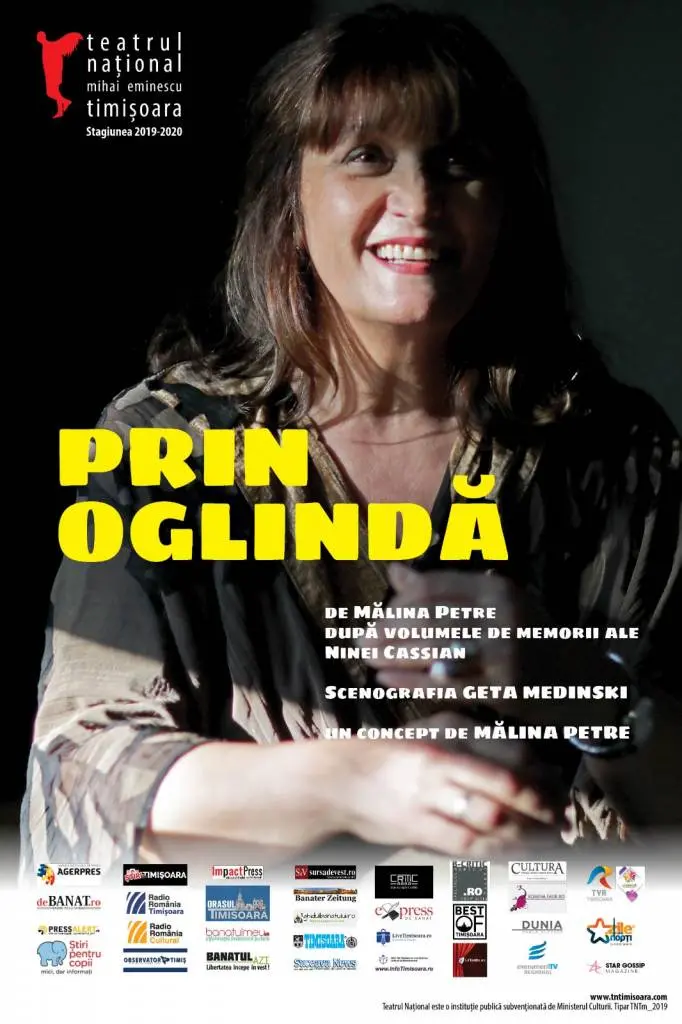 Spectacol de excepție la Teatrul Național din Timișoara: „Prin oglindă” - un one-woman show care povestește memoriile Ninei Cassian