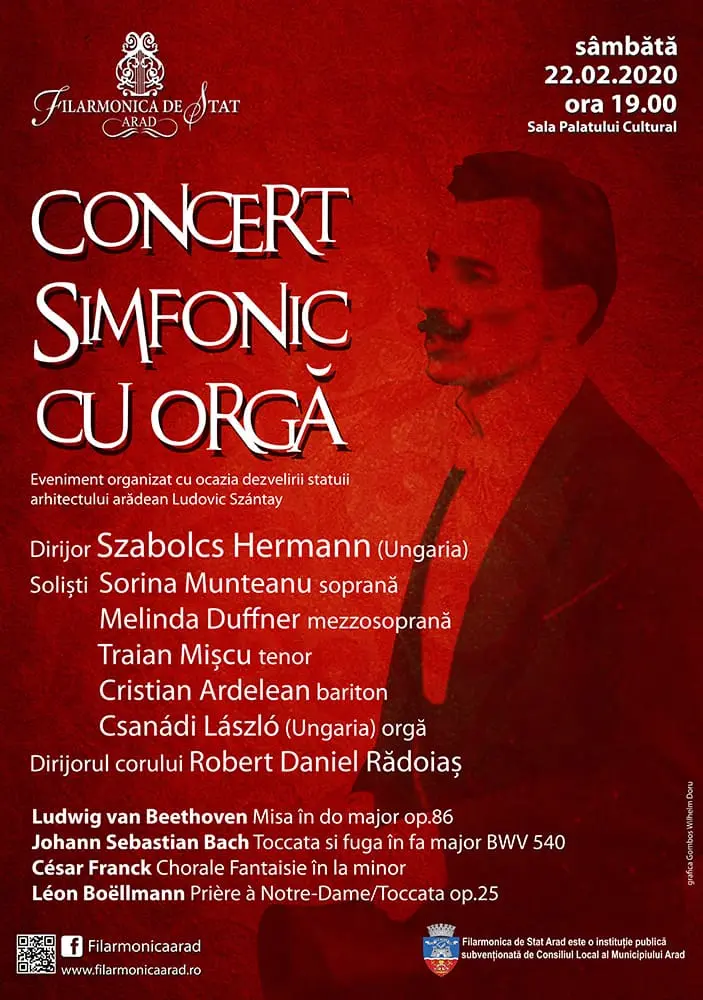 CONCERT-EVENIMENT la Filarmonică, dedicat dezvelirii statuii lui Ludovic Szantay