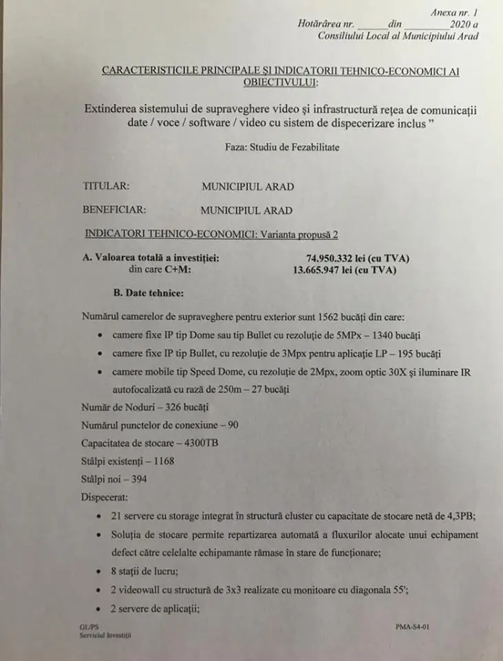 E OFICIAL: Aradul este cel mai urât oraș vestic filmat cu cele mai scumpe „scule”: majoritatea PNL/UDMR din Consiliul Local a aprobat cheltuirea a 15, 6 milioane de Euro pentru 1562 de camere de supraveghere