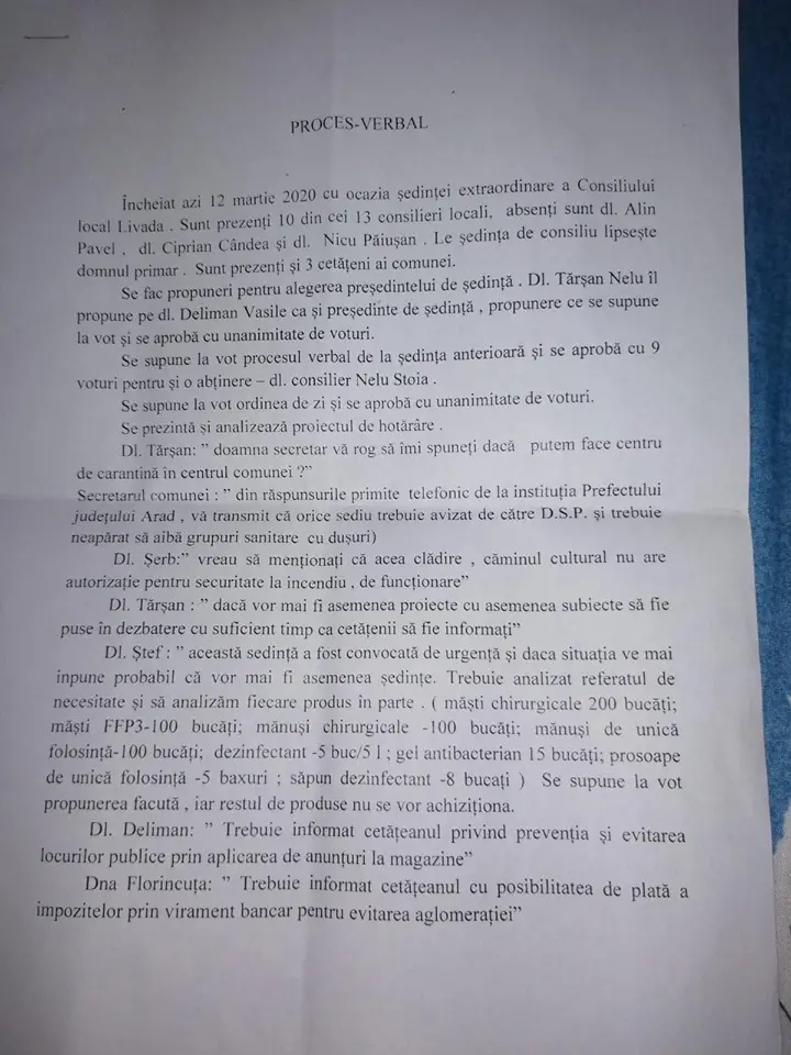Dacă era după BIMBO, Căminul Cultural din Livada devenea primul Centru de Carantină pentru CORONAVIRUS neautorizat nici măcar de ISU, iar deasupra comunei survolau avioane F16! [FOTO / ACTE]