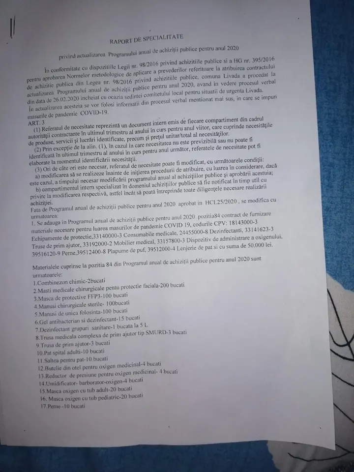 Dacă era după BIMBO, Căminul Cultural din Livada devenea primul Centru de Carantină pentru CORONAVIRUS neautorizat nici măcar de ISU, iar deasupra comunei survolau avioane F16! [FOTO / ACTE]