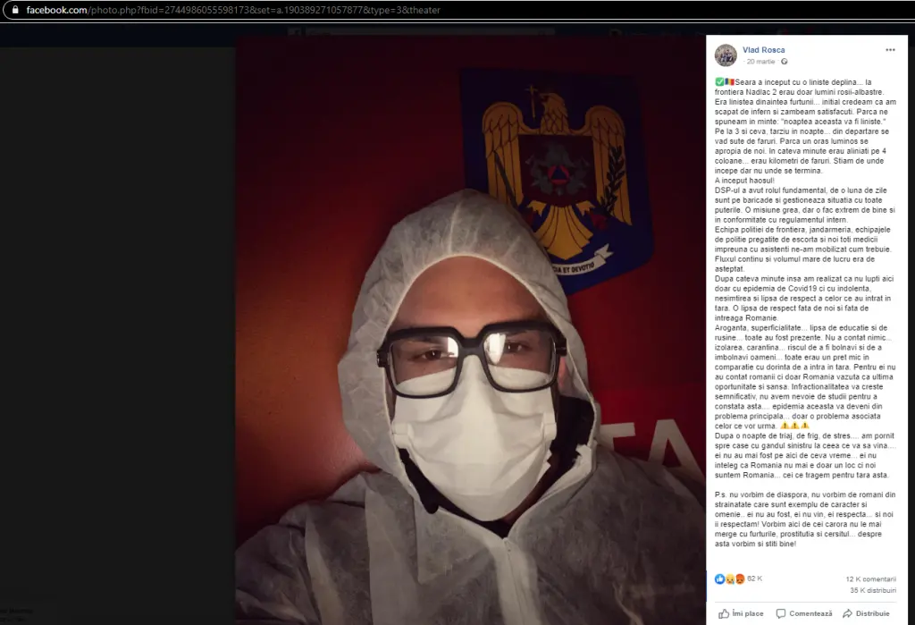 ATENȚIE: Specie pe cale de APARIȚIE: DEALERUL sub acoperire deghizat în VIRUSOLOG la Vama Nădlac. Faceți cunoștință cu „renascentistul Dr.” VLAD ROȘCA!