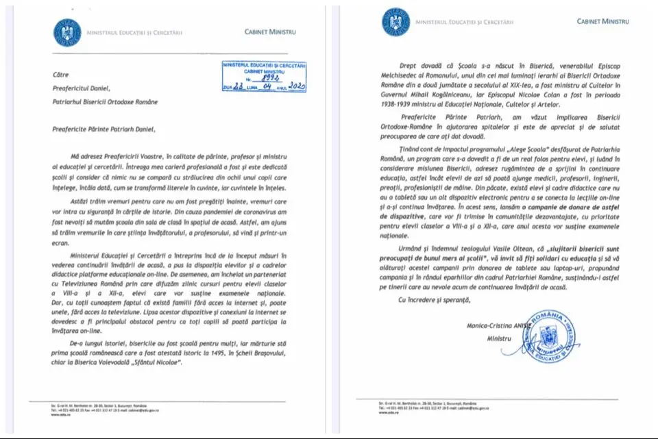 Mutare politic-perversă a ministrului Educației: Monica Anisie cerșește TABLETE Bisericii Ortodoxe și pune presiune pe PĂRINȚI și PROFESORI