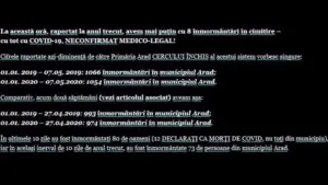 ce nu comunică autoritățile