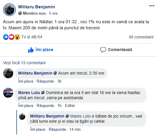 [ACTUALIZARE 4] DISTANȚAT SOCIAL față de zecile de mii de români care s-au APROPIAT SOCIAL în cea mai înjurată frontieră a patriei, ministrul VELA a excelat în APROPIERE FIZICĂ... dar a făcut PACE la NĂDLAC! [GALERIE FOTO / DECLARAȚII]