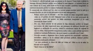 Șantaj, abuz în serviciu și amenințări cu pușcăria în biroul principal al instituției prefectului. Stoian către un polițist local: „doar un tefefon dau din poziția pe care o dețin și vei fi legat până deseară! ” 12 stoian pecican