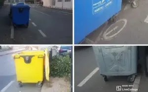 piste pentru pubele