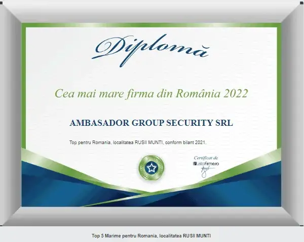 s.c. ambasador group security srl - top