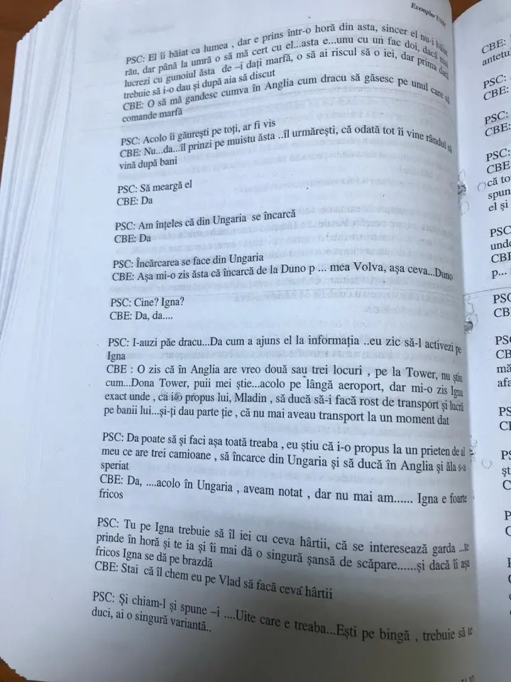 [1] Traficul de ȚIGĂRI de CONTRABANDĂ: TOATĂ REȚEAUA începând de la CAPI... dată în vileag de MEMBRII SĂI DE BAZĂ sub formă de „Proces verbal redare înregistrare audio”