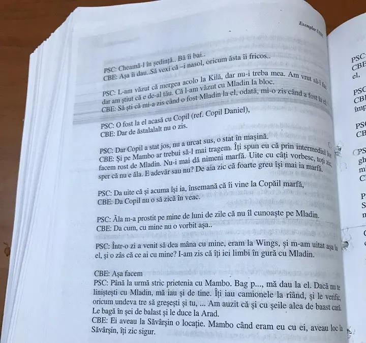 [1] Traficul de ȚIGĂRI de CONTRABANDĂ: TOATĂ REȚEAUA începând de la CAPI... dată în vileag de MEMBRII SĂI DE BAZĂ sub formă de „Proces verbal redare înregistrare audio”