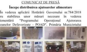 începe distribuirea ajutoarelor alimentare