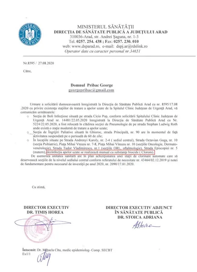 [ACTUALIZARE 3] „Proaspetei” Florina Ionescu i s-a pus pata pe „vechiul” George Pribac ca și cum el ar fi „inamicul nevăzut-necunoscut” al Spitalului Județean Arad!