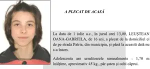 încă o minoră dispărută