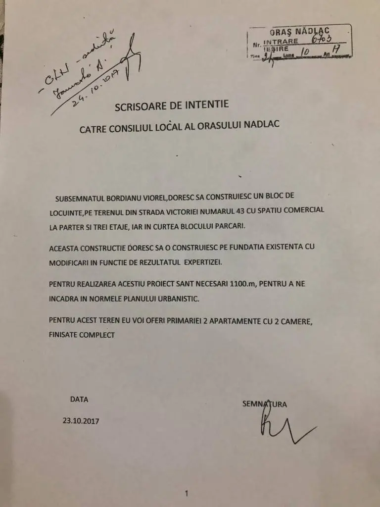 [ACTUALIZARE] În „REPLICA” sa la acuzațiile care i se aduc, primarul Nădlacului CONFUNDĂ TERENURILE - dar deschide o altă „cutie a Pandorei”: celălalt bloc care putea fi ANL!