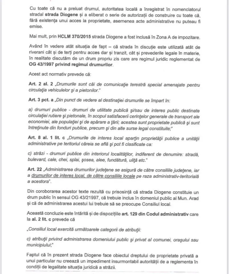 [ACTUALIZARE 2] Rezidenții din „Subcetate” somează oficial PRIMĂRIA să clarifice situația juridică a străzii Diogene și o acuză de ILEGALITĂȚI!