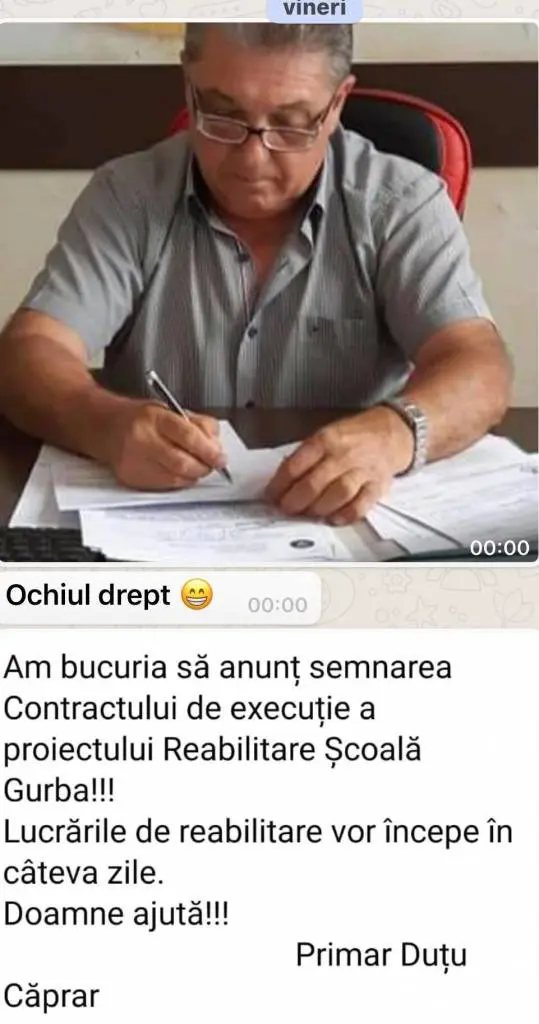 Țâpuritură nouă din Șicula: „Unde Dumnezo o fost / de-i VÂNĂT primarul nost`? / Și la ce ne-o folosit / dacă doar s-o-nvinețit?!”