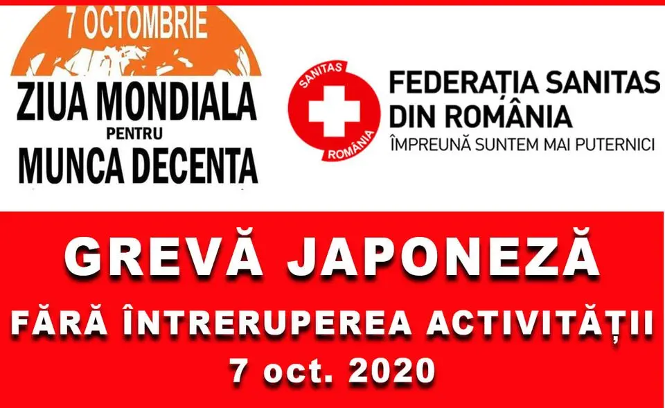 Salariații din sistemul de SĂNĂTATE au intrat în Grevă Japoneză [FOTO]
