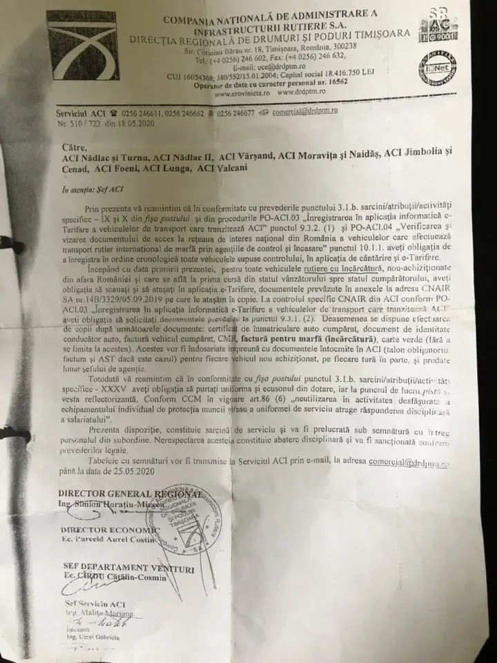 Agenţia de Control şi Încasare Nădlac II - noua „vacă de muls” a Guvernului Orban... după ce a fost „proasta partidului lui Dragnea”
