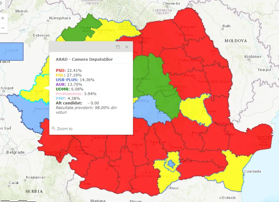 [ACTUALIZARE 2] REZULTATELE FINALE ale ALEGERILOR PARLAMENTARE în județul ARAD