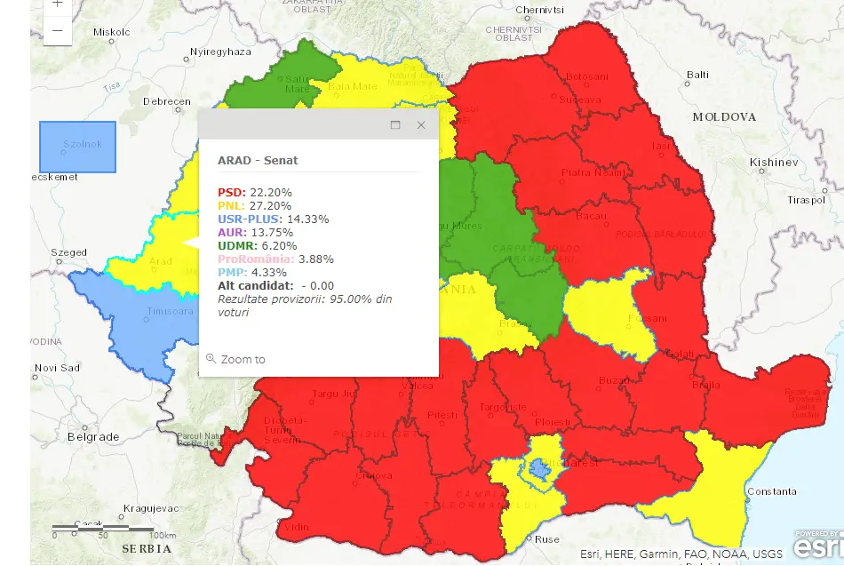 [ACTUALIZARE 2] REZULTATELE FINALE ale ALEGERILOR PARLAMENTARE în județul ARAD