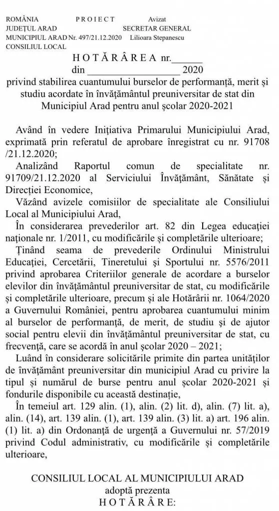 S-a răzgândit Bibi: „Oferim bursele de merit, studiu şi performanță!”