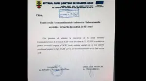 spitalul județean arad este în colaps