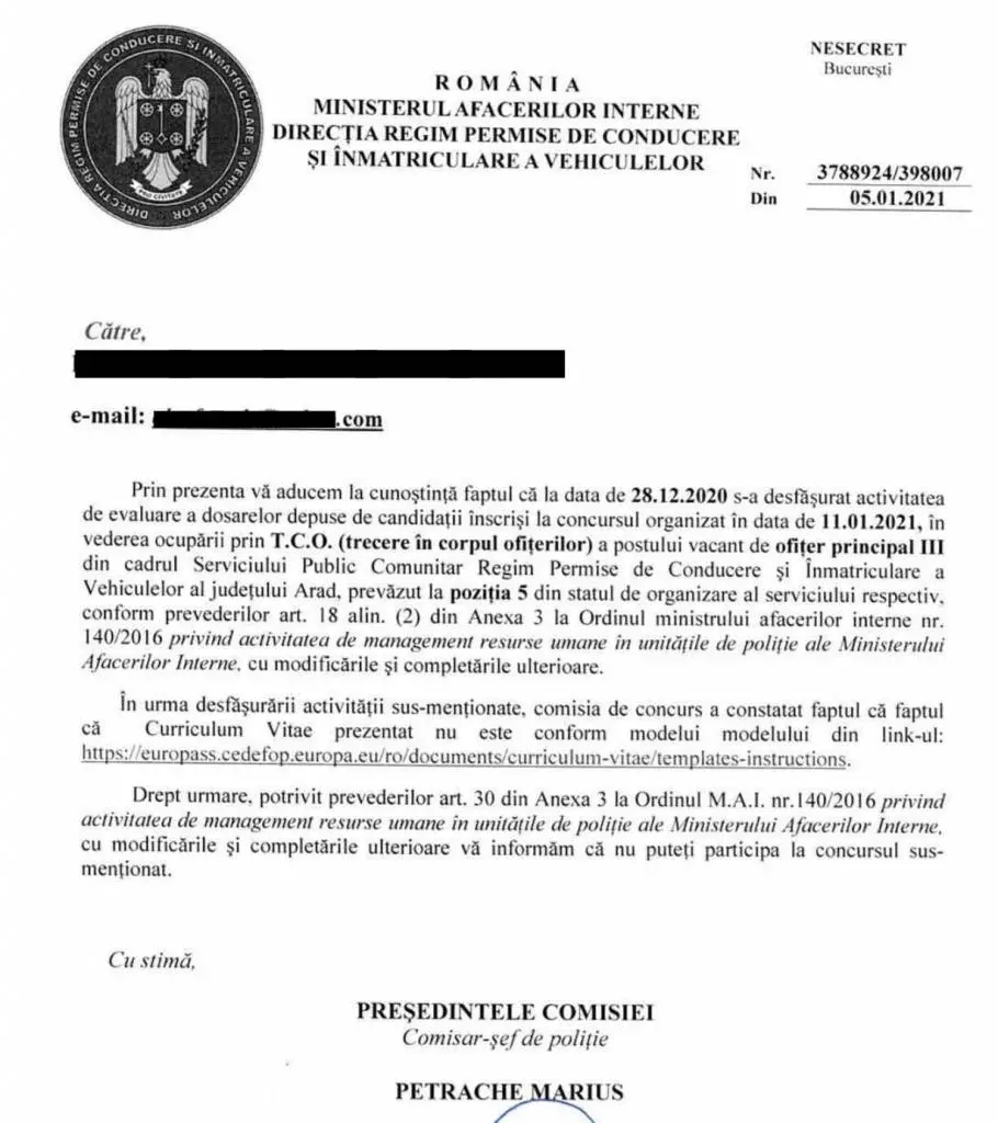 [ACTUALIZARE 2] „C-așa-i în tenis!” Râvnitul post de ofițer specialist II la DRPCIV Arad a fost câștigat, în urma concursului, de un subofițer din Argeș